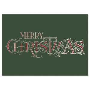 Calligraphy Christmas Greeting Card