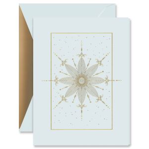 Skiing Santa Greeting Card