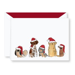 Santa Dogs Holiday Greeting Cards Boxed Set