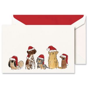 Santa Dogs Greeting Card