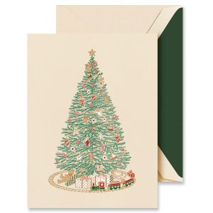Christmas Morning Tree Greeting Card