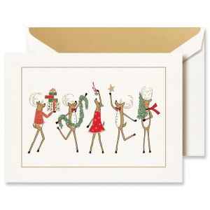 Festive Reindeer Greeting Card
