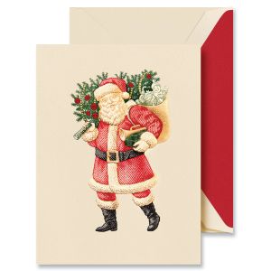 Classic Santa Christmas Cards Boxed Set