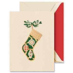 Classic Stocking Christmas Cards Boxed Set