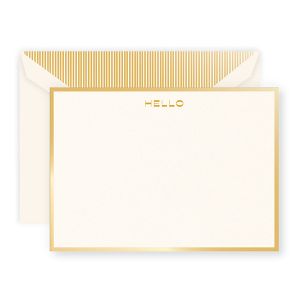 Hello Foil Stamped Correspondence Cards Boxed Set