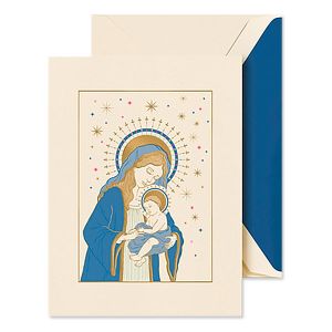 Engraved Mother & Child Greeting Cards Boxed Set