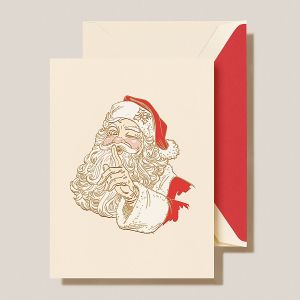 Santa Claus Wink Greeting Card