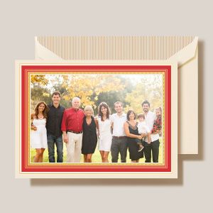 Classic Holiday Frame Mounted Photo Card