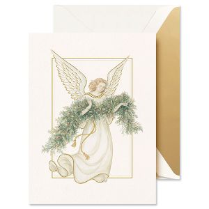 Foil Embossed Fair Angel Greeting Cards Boxed Set