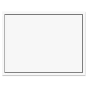 Simple Border Personalized Note Cards with Black Ink
