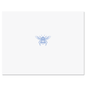 Honeybee Personalized Note Cards with Periwinkle Ink