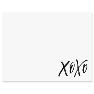 XOXO Personalized Note Cards with Black Ink