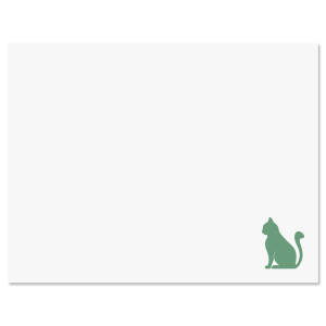 Cat Note Cards with Sage Ink