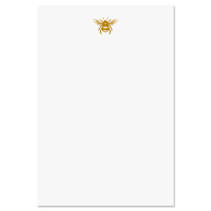 Honeybee Personalized Notes in a Tray - Mustard Yellow Ink