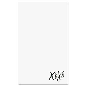 XOXO Notepad - Black Ink