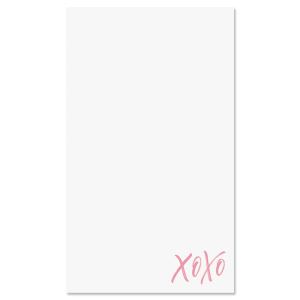 XOXO Notepad - Bush Pink Ink