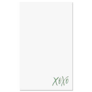 XOXO Notepad - Sage Ink