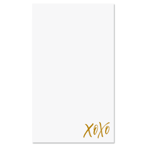 XOXO Notepad - Mustard Yellow Ink