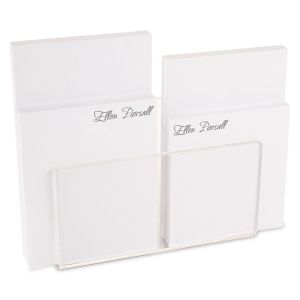 Calligraphy Personalized Notepad Set & Acrylic Holder