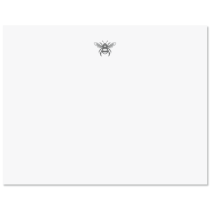 Honeybee Correspondence Cards with Grey Ink