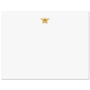 Honeybee Correspondence Cards with Mustard Yellow Ink