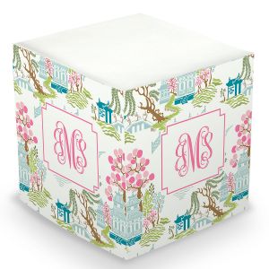 Chinoiserie Sticky Memo Cube