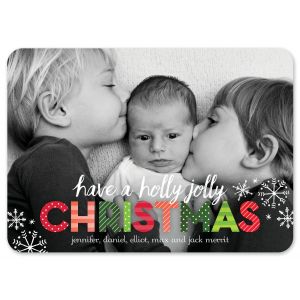 Big Holly Jolly Holiday Photo Card