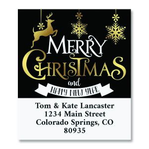 Festive Holiday Select Christmas Custom Address Labels 