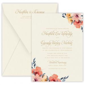 Shop Floral Wedding Invitations at Fine Stationery