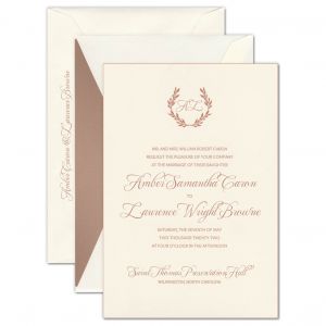 Daphne Soft White Invitation