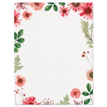 Wildflowers Frame Letter Papers | Fine Stationery