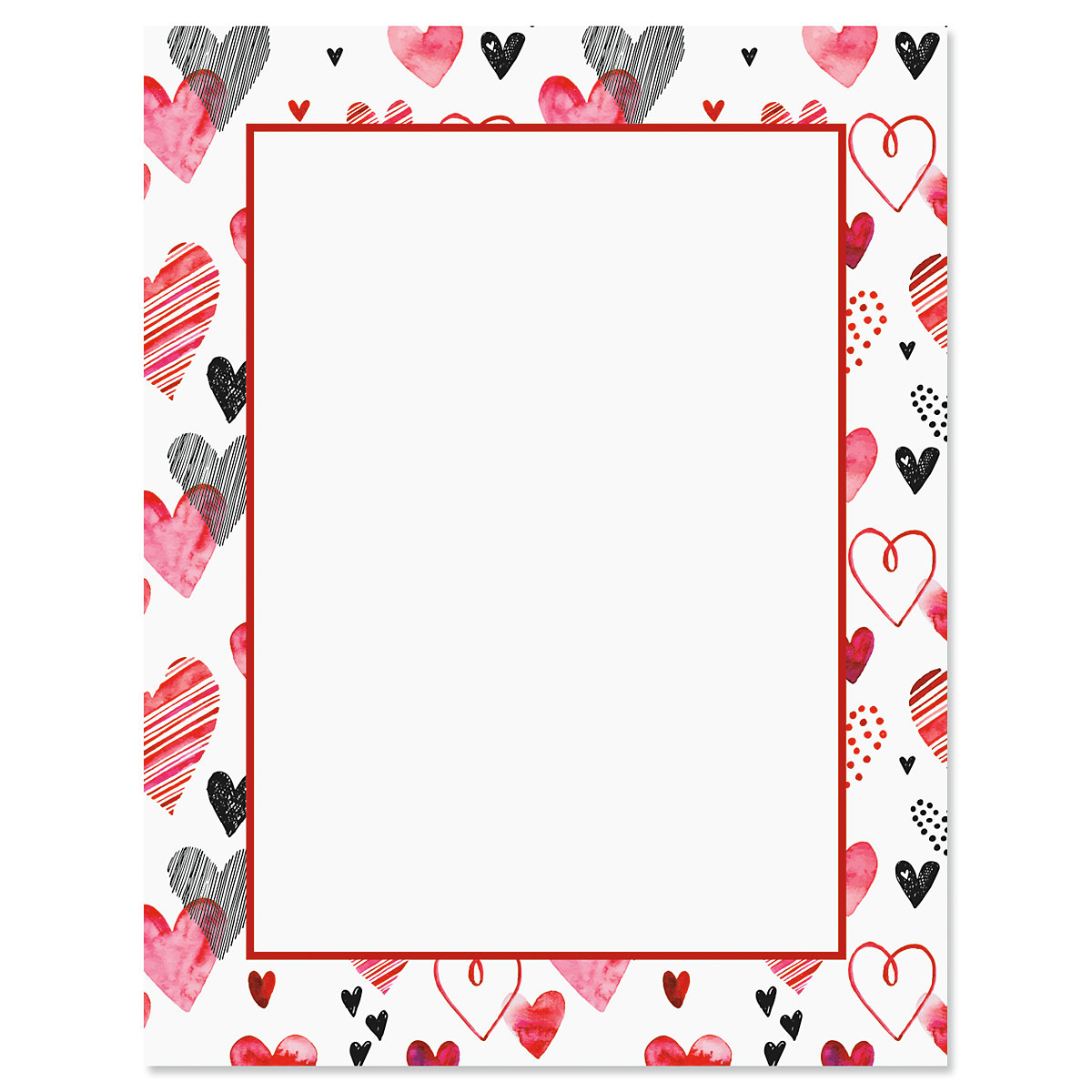 Seeds of Love Letter Papers - Set of 25 Valentine'stationery papers are 8  1/2 x 11, compatible computer paper, great for Weddings Announcements
