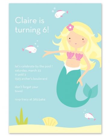 Mermaid Invitation | Fine Stationery