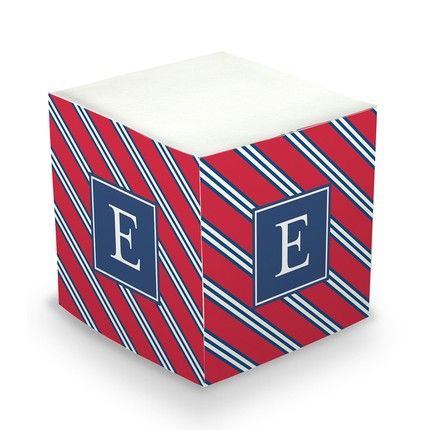 Repp Tie Sticky Note Cube | Fine Stationery