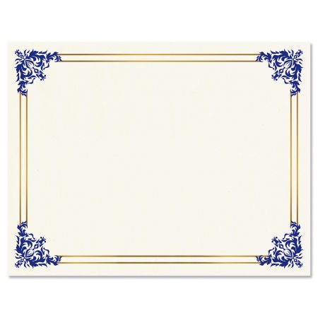 Blue Border Design Your Own Award Certificate 20 Blank Certificate Paper 