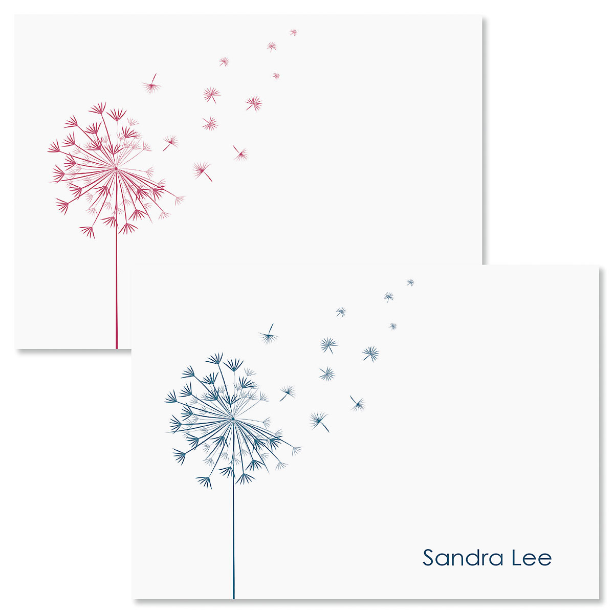 Wispy Dandelion Note Cards Fine Stationery