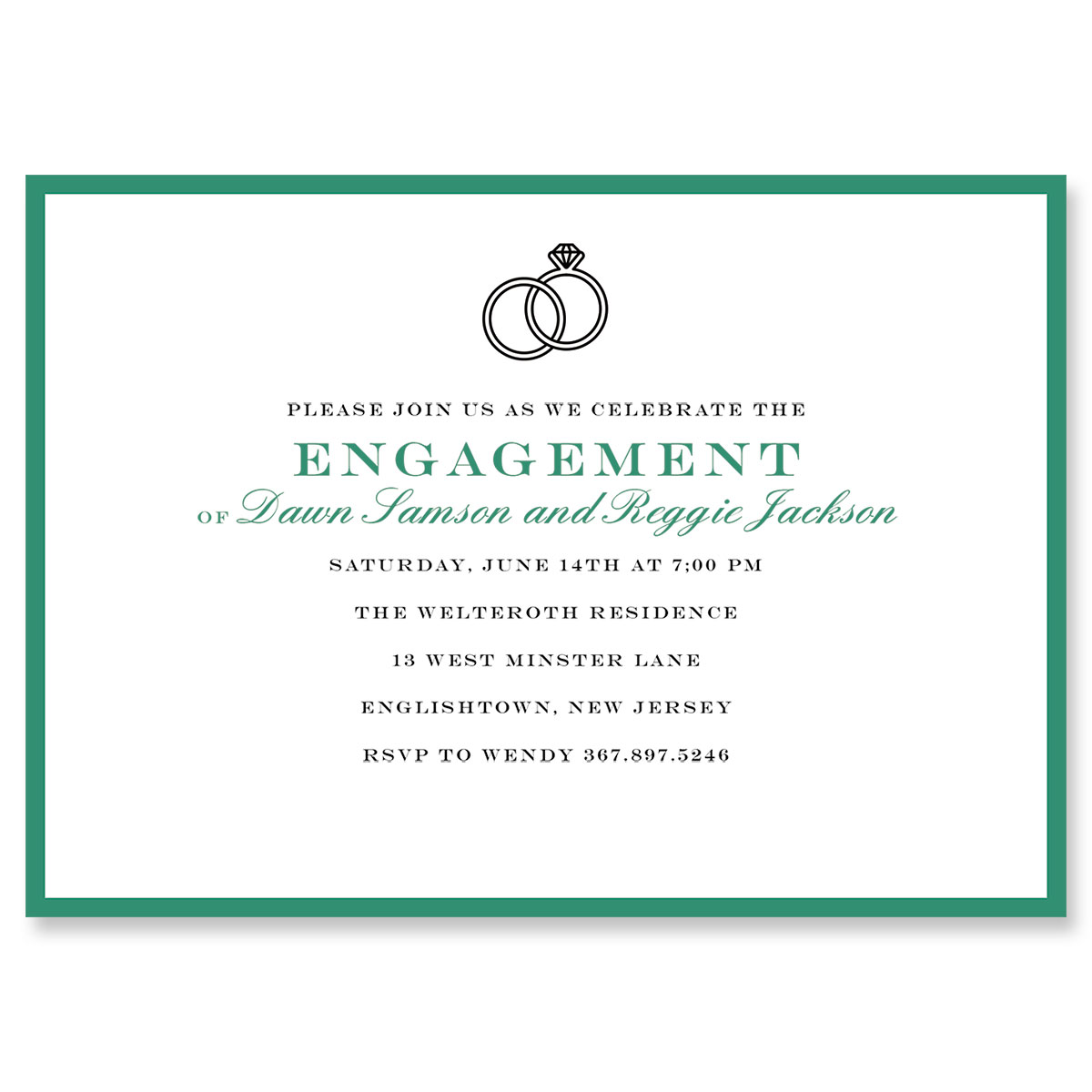 Entwined Ring Invitations | Fine Stationery