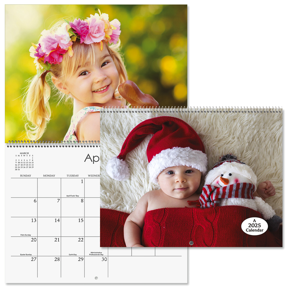 Classic 2025 Personalized Photo Calendar Fine Stationery