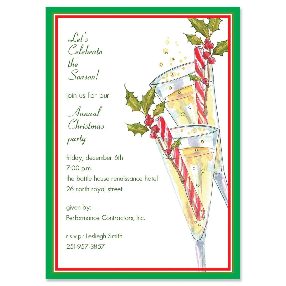 Cocktail Cheer Invitation | Fine Stationery