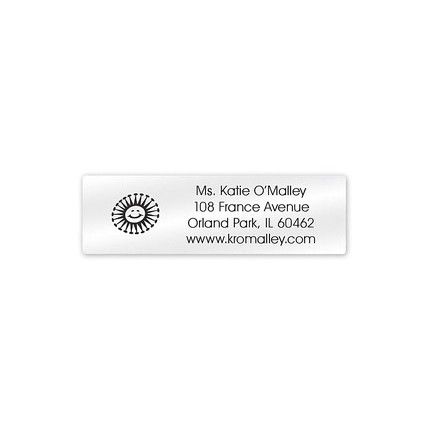 clear address label bed bath beyond