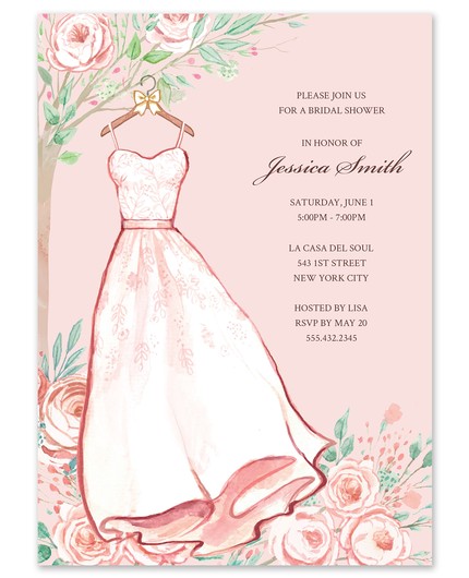 bridal shower invitations dress Little Black Dress Invitation Bridal Shower main image 1