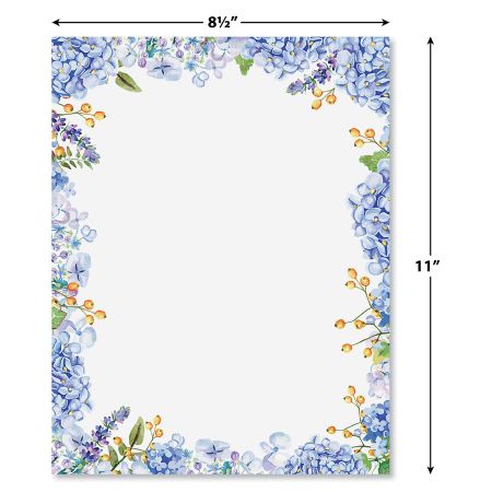 hydrangea0223ページ Blooming Hydrangea Die-Cut Placemats | Elegant Table Decor