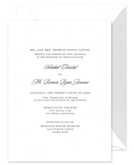 Fifth Avenue Fete Invitation | Fine Stationery