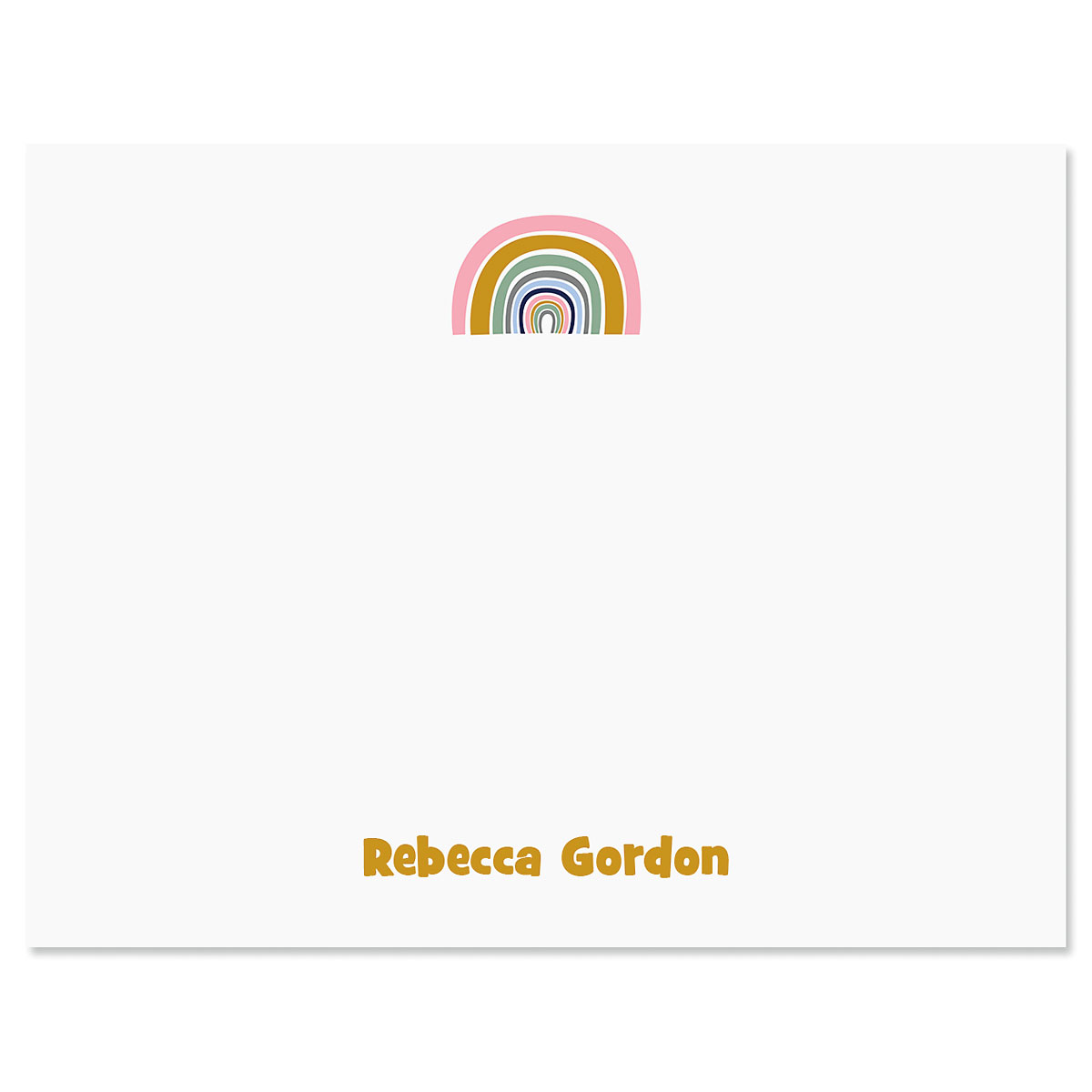 Rainbow Shine Personalized Note Cards by FineStationery | Fine Stationery