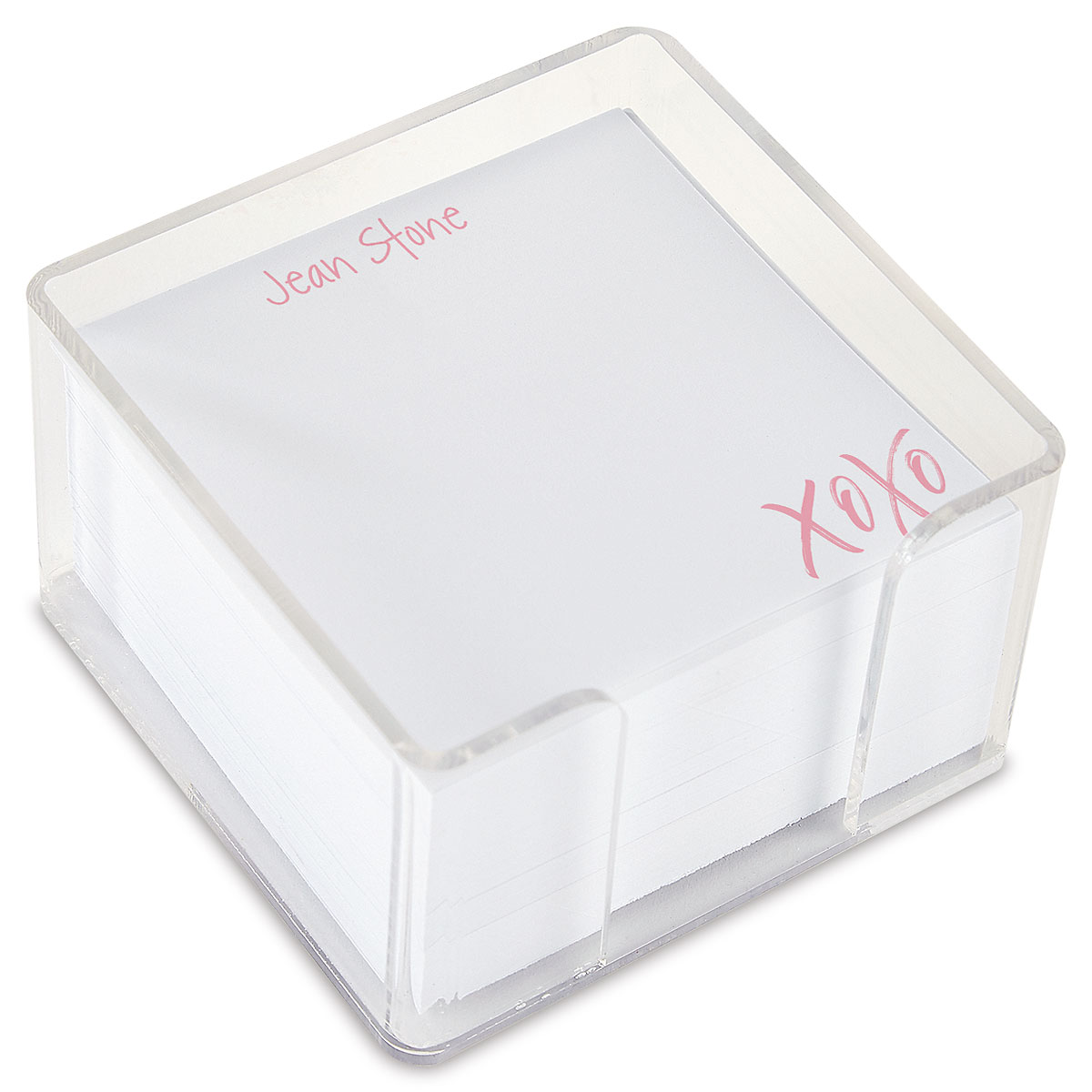 Typex Paper Notes XOXO Personalized Note Sheets in a Cube by FineStationery | Fine Stationery