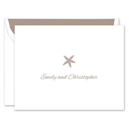 Starfish Note Card | Fine Stationery
