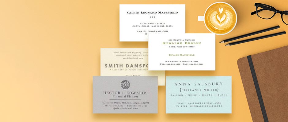 Shop Business Cards at Fine Stationery